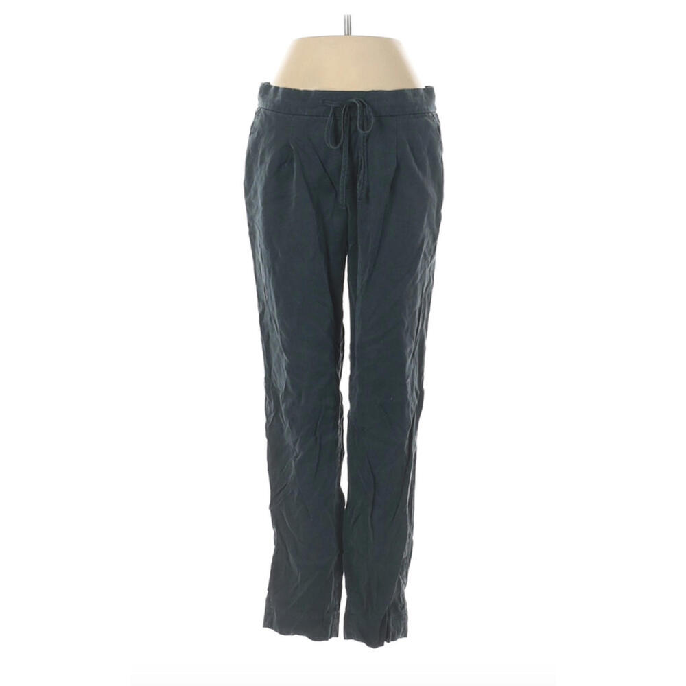 BANANA REPUBLIC Factory Drawstring Silky Loungewear Elastic Waist Pants Blue XS